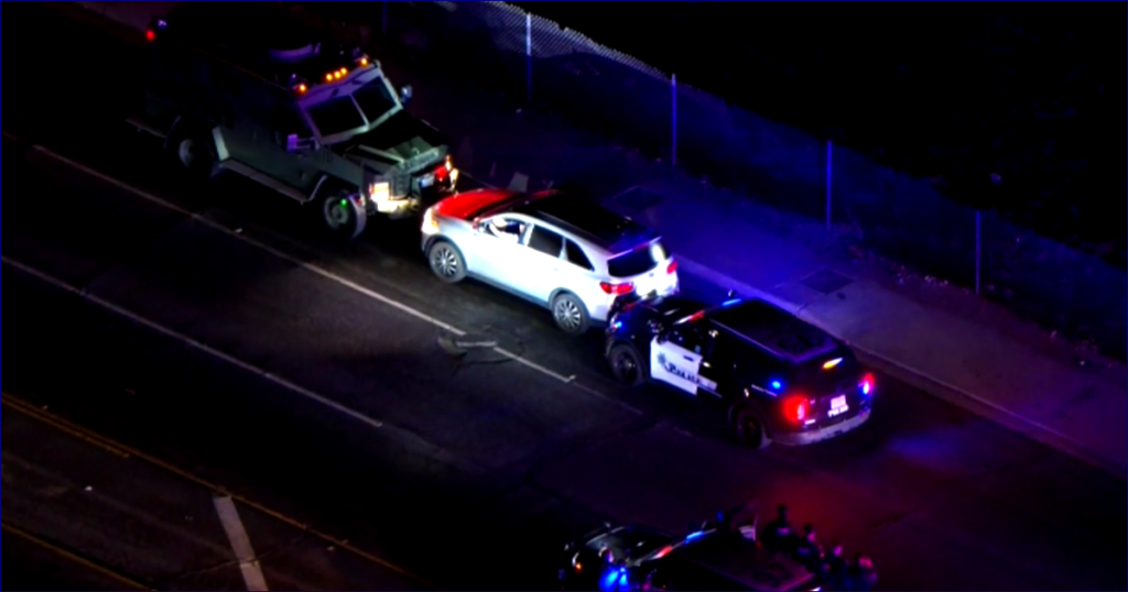 Nabbed After Dramatic Pursuit: Suspect with Weapon Gives Up in San Bernardino