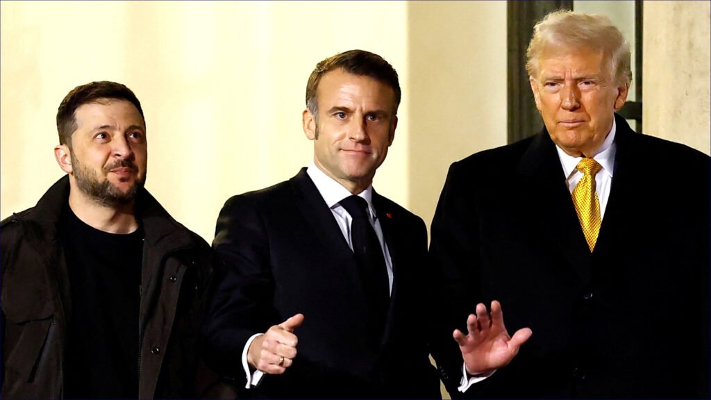 Trump, Zelenskyy, and Macron Engage in Dynamic Talks in Paris